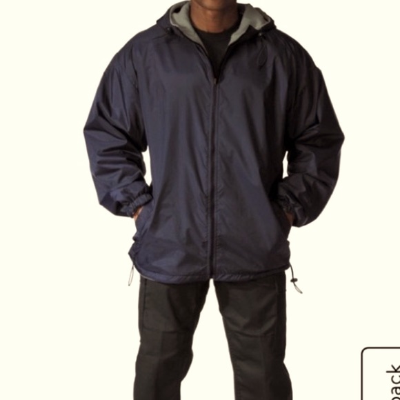 FIGO ULTRA WARM MEN’S REVERSIBLE JACKET FLEECE SIDE BLACK HOODED Made in Russia - Picture 6 of 17